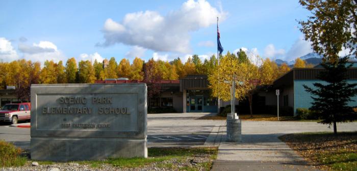 Scenic Park Elementary school enterance Scenic Park Elementary school enterance